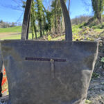 Tote in pelle e kilim Milvia