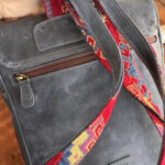 Cartella in pelle e kilim Leida