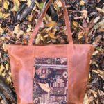 Borsa in pelle artigianale donna personalizzata con cerniera
