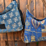 Borsa in pelle cucita a mano